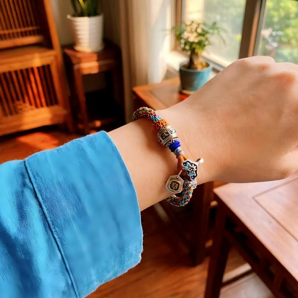 Multi-colored Woven Bracelet - Wealth