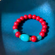 Red Sherpa  Dzi Bead Bracelet – Protection