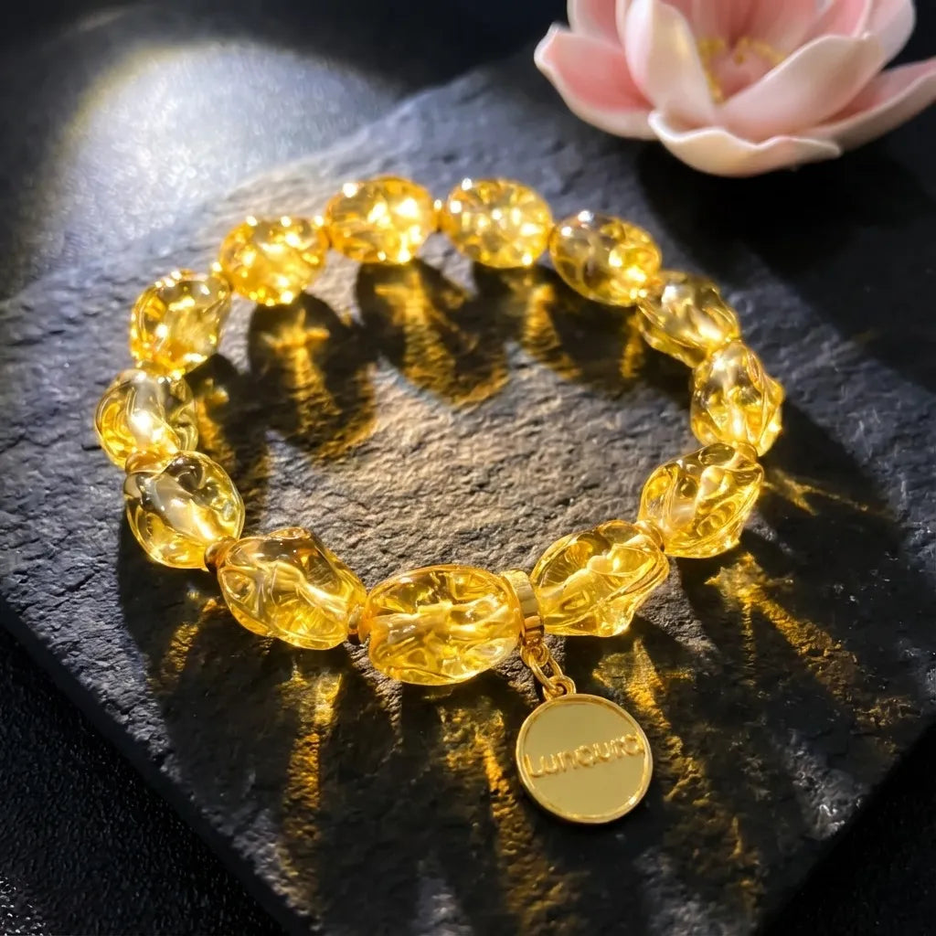 Yellow Liuli Bracelet - Blessing