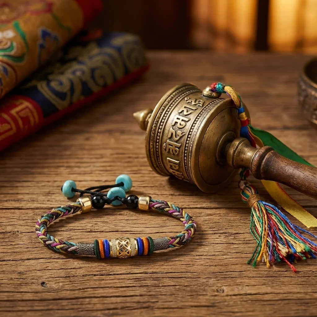 Five-Color Vajra Knot Bracelet - Protection