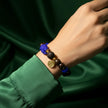 Lapis Lazuli & Wooden Bead Bracelet – Wealth