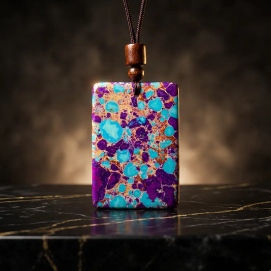 Purple Gajima Pendant Necklace – Healing