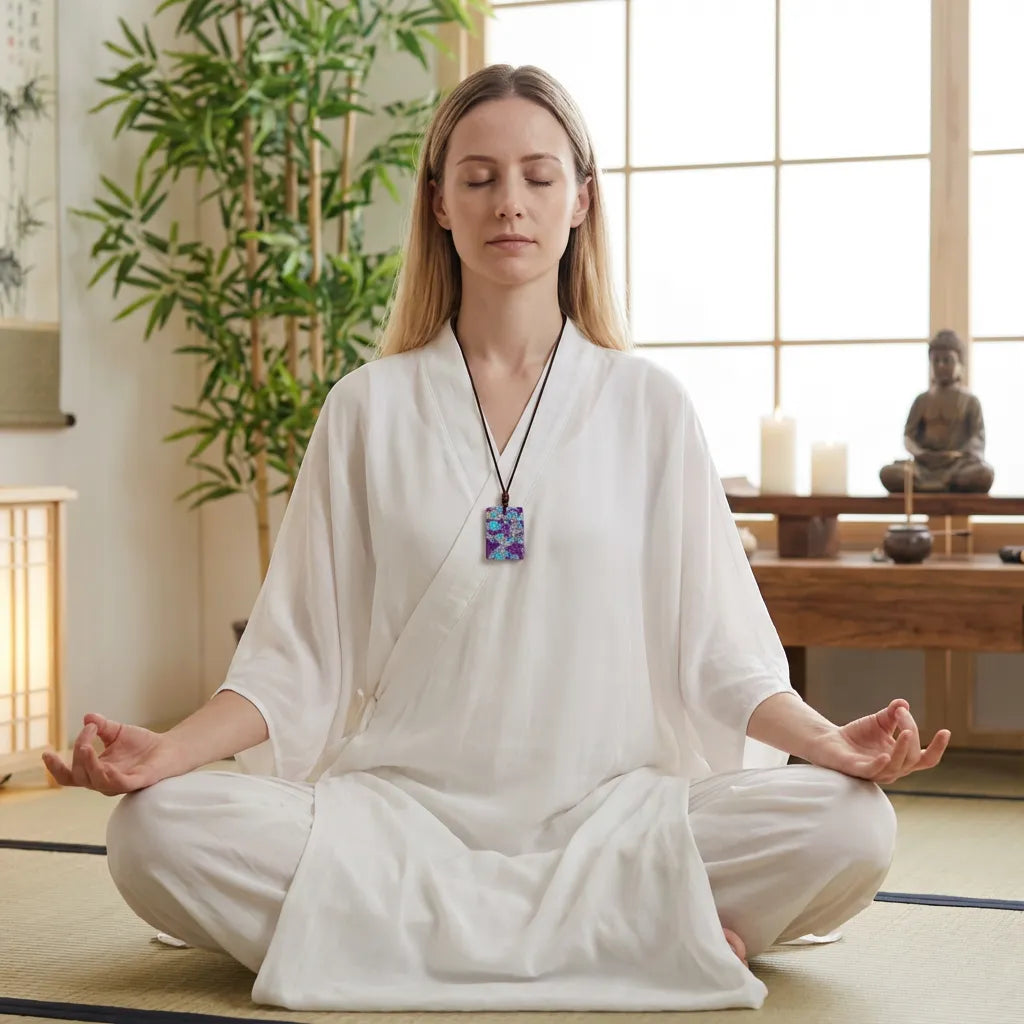 Purple Gajima Pendant Necklace – Healing