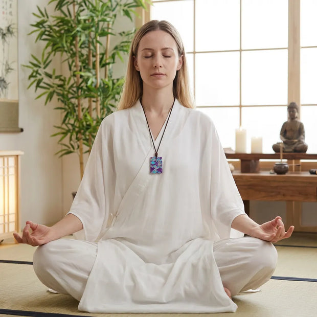 Purple Gajima Pendant Necklace – Healing
