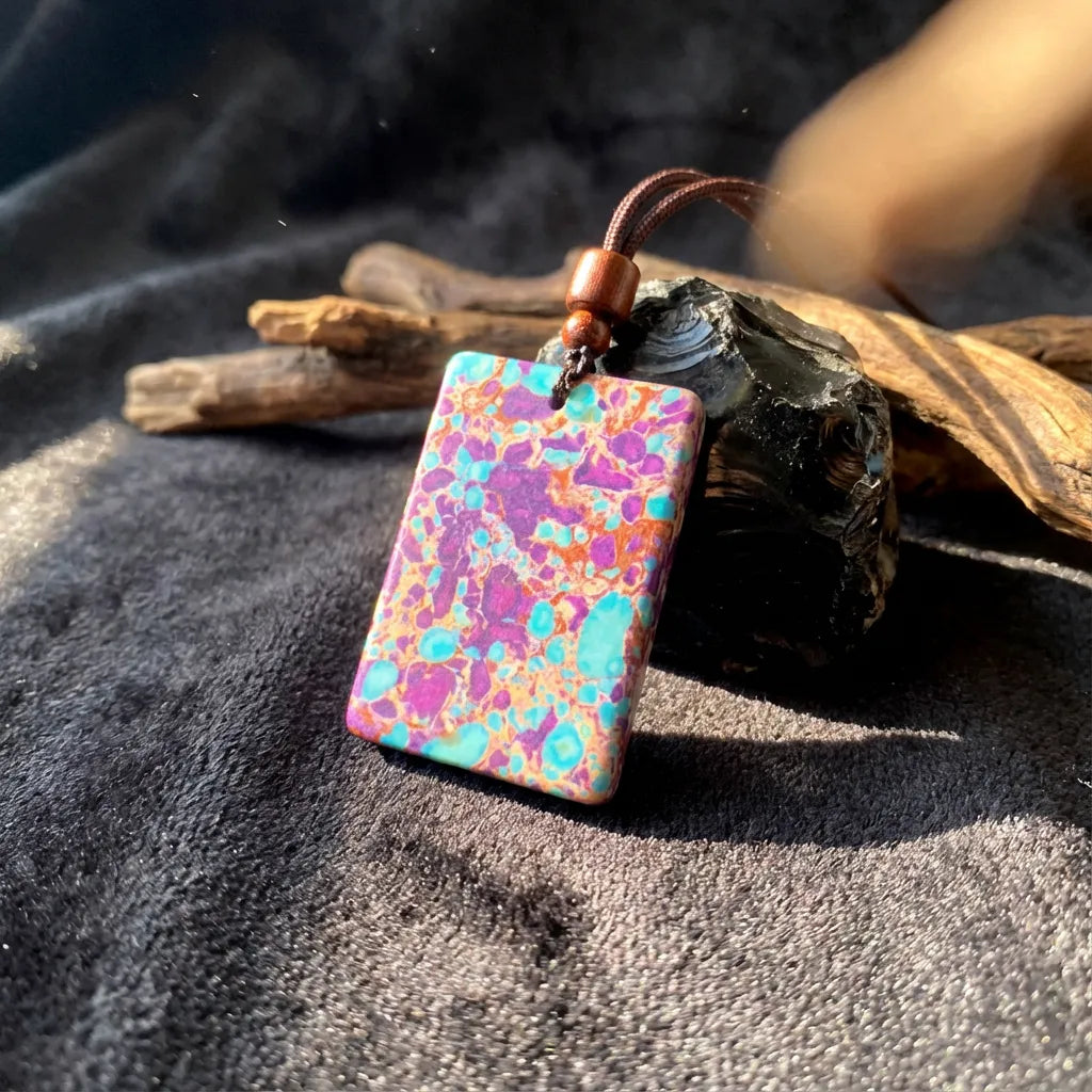 Purple Gajima Pendant Necklace – Healing