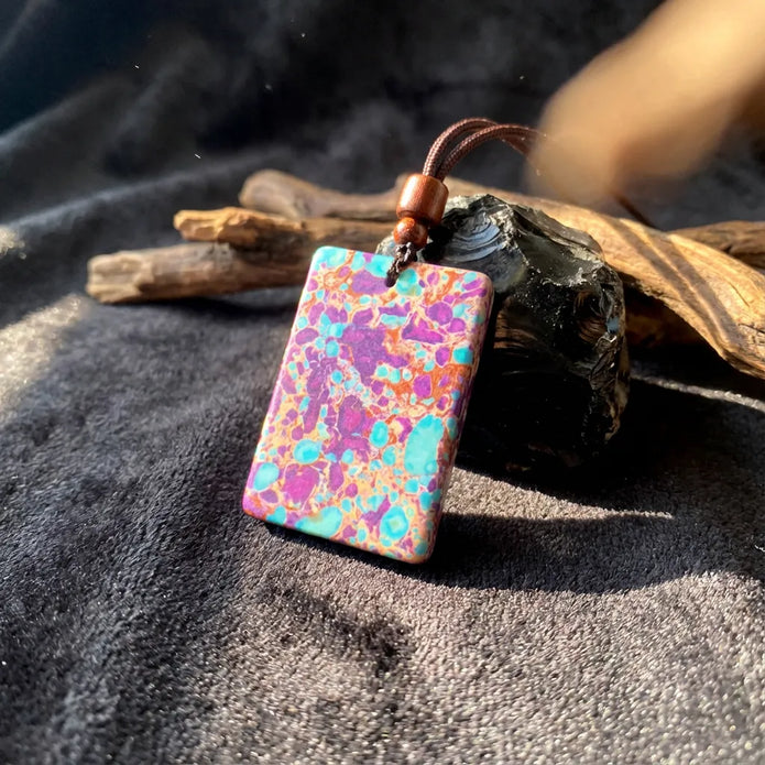 Purple Gajima Pendant Necklace – Healing