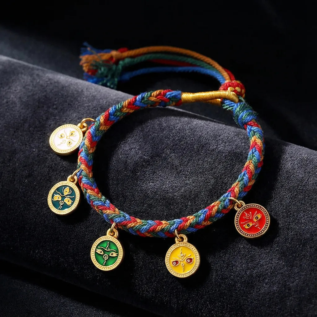 Five-Colored Woven Bracelet - Wealth