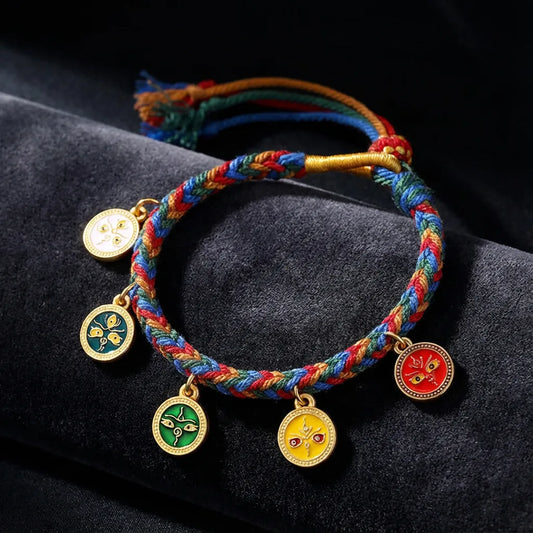 Five-Colored Woven Bracelet - Wealth