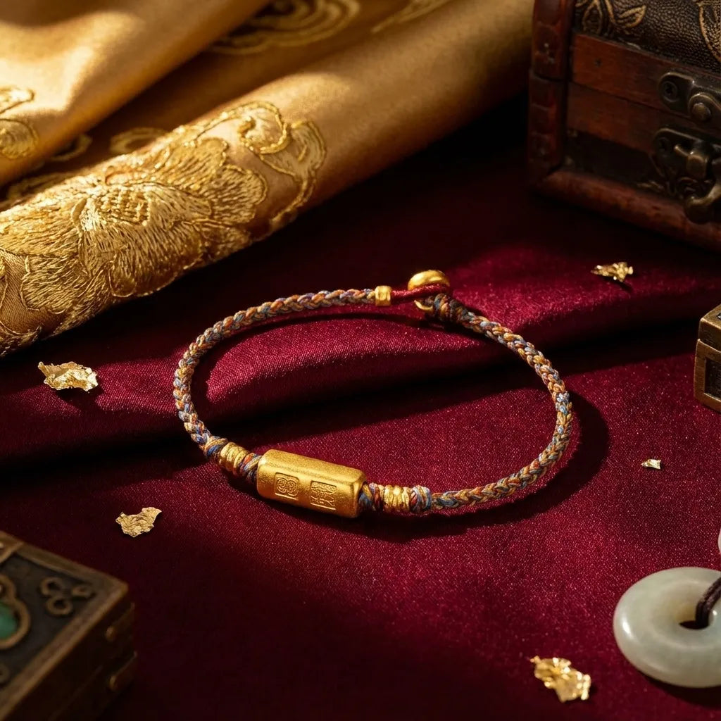 Multi-Colored Woven Bracelet - Wealth