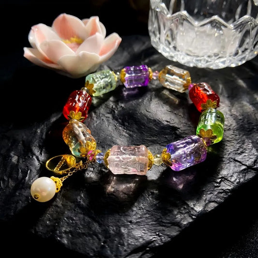 Rainbow Liuli Bracelet -  Healing