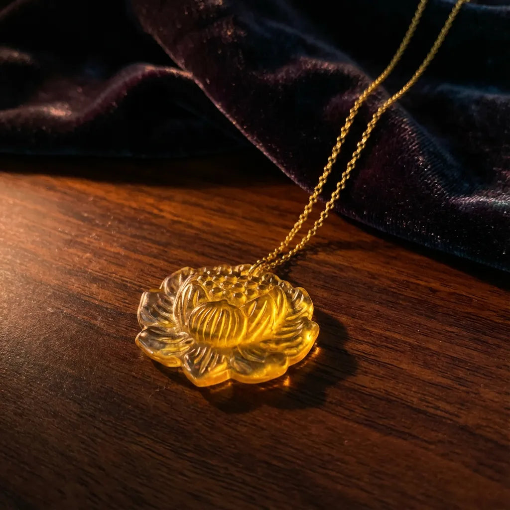 Yellow Sirius Meteorite Pendant Necklace– Spiritual Awakening