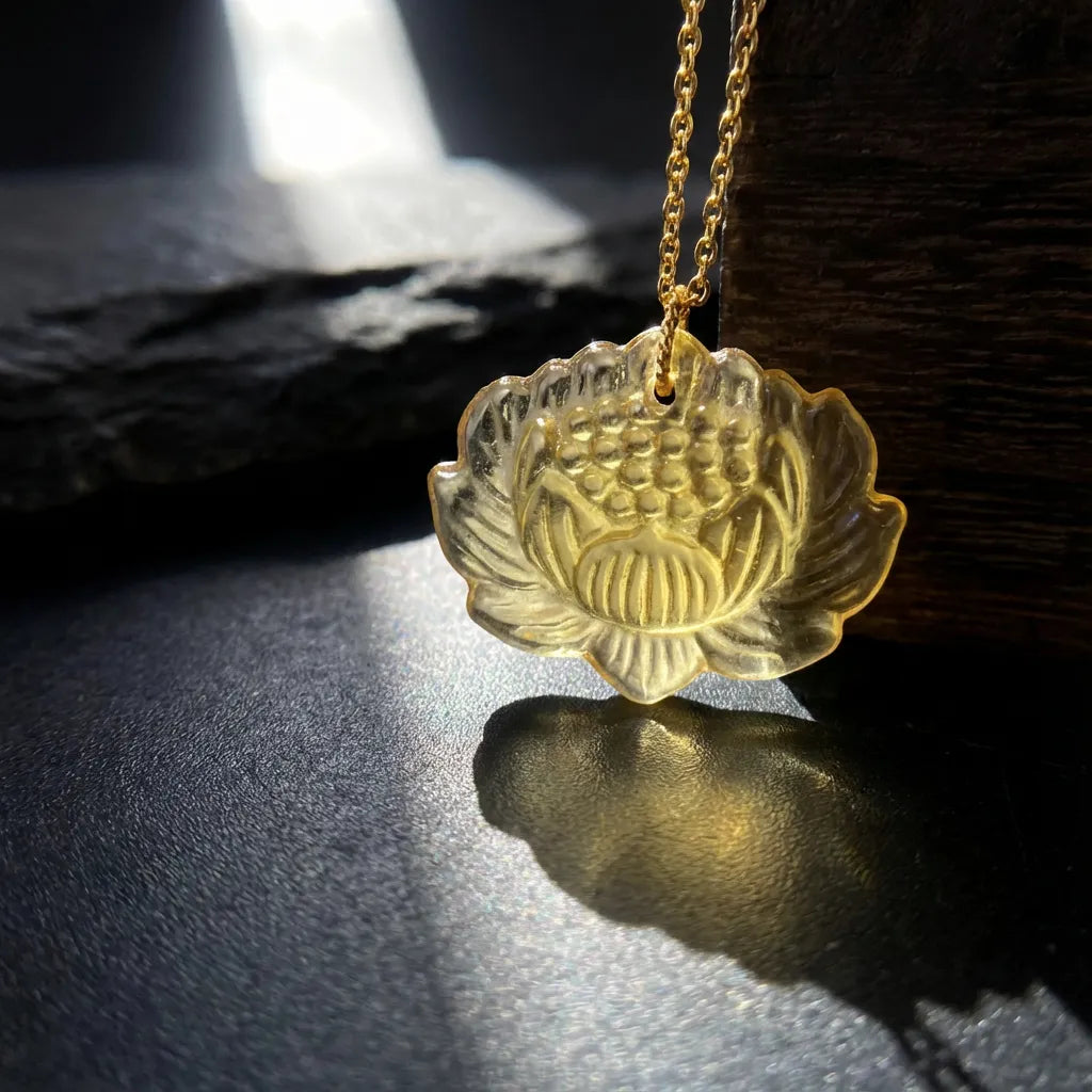 Yellow Sirius Meteorite Pendant Necklace– Spiritual Awakening