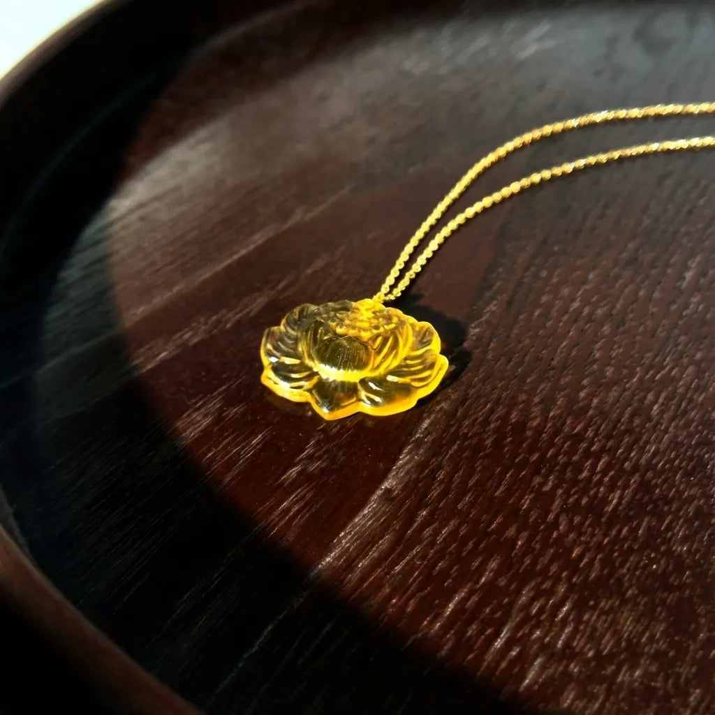 Yellow Sirius Meteorite Pendant Necklace– Spiritual Awakening