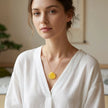 Yellow Sirius Meteorite Pendant Necklace– Spiritual Awakening