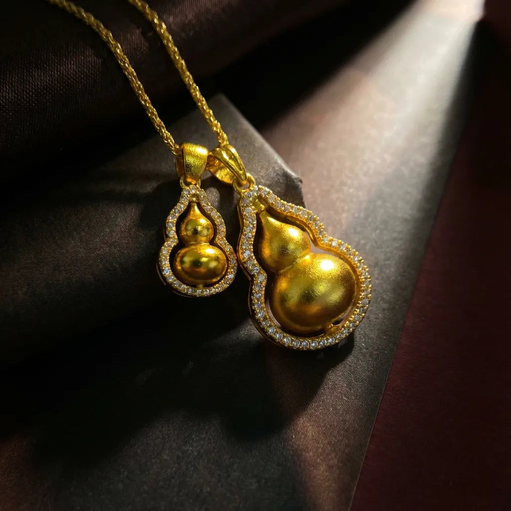 24K Gold Plated Pendant Necklace – Wealth