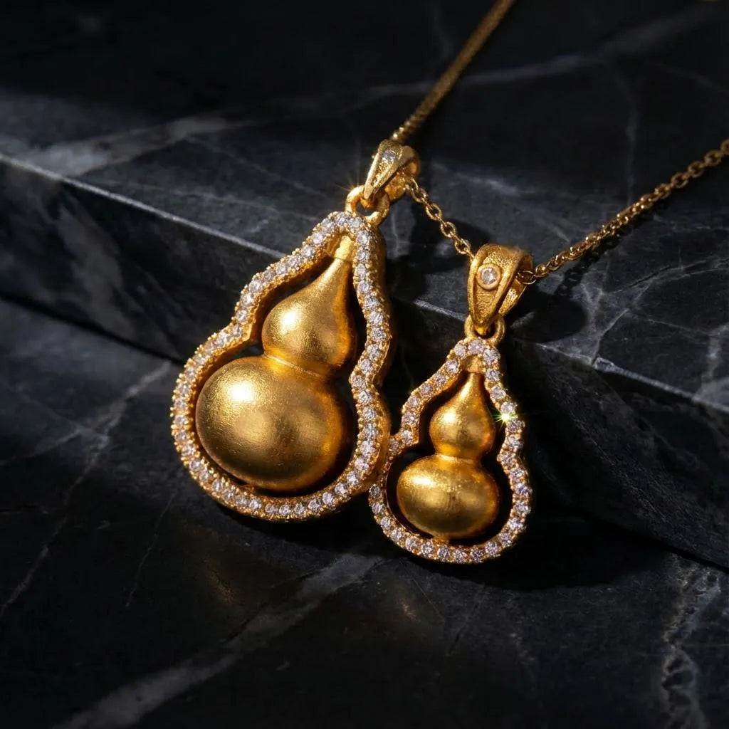 24K Gold Plated Pendant Necklace – Wealth
