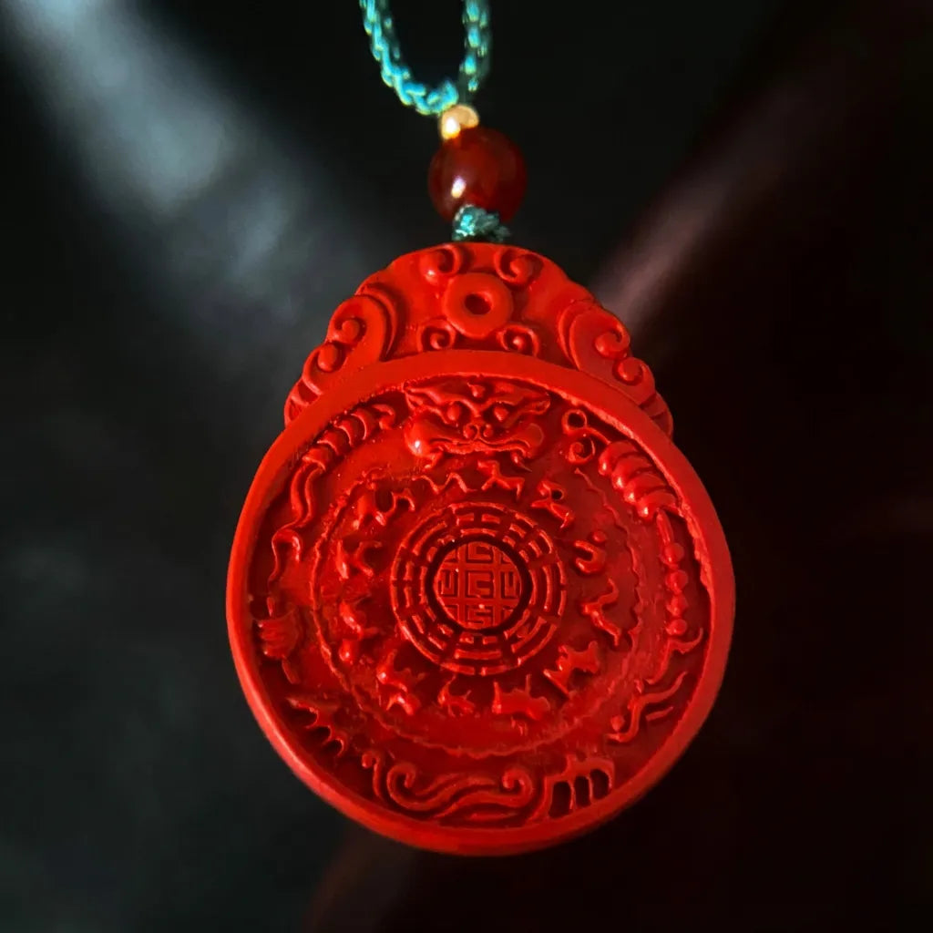 Red Cinnabar Pendant - Protection