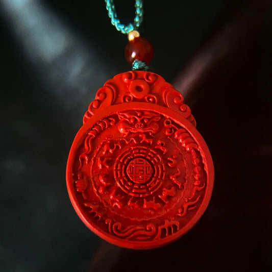 Red Cinnabar Pendant - Protection