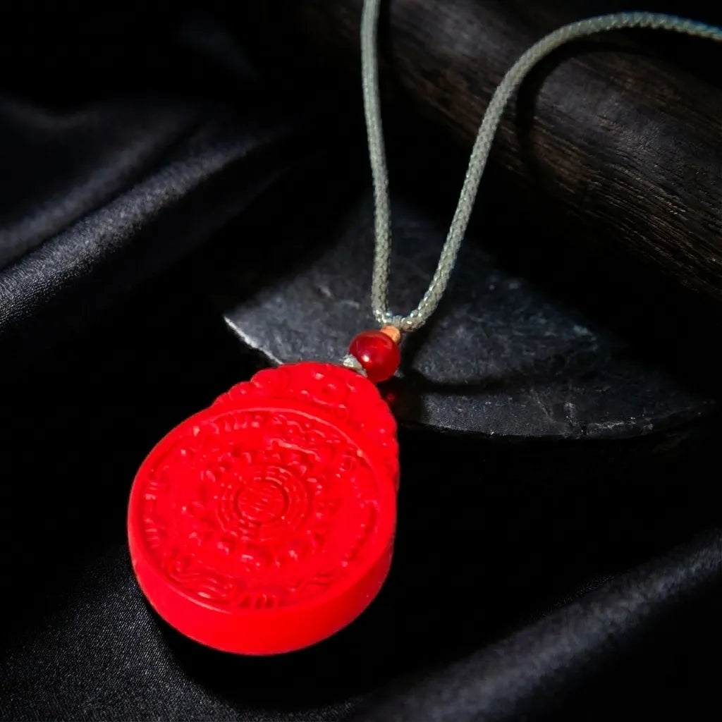 Red Cinnabar Pendant - Protection