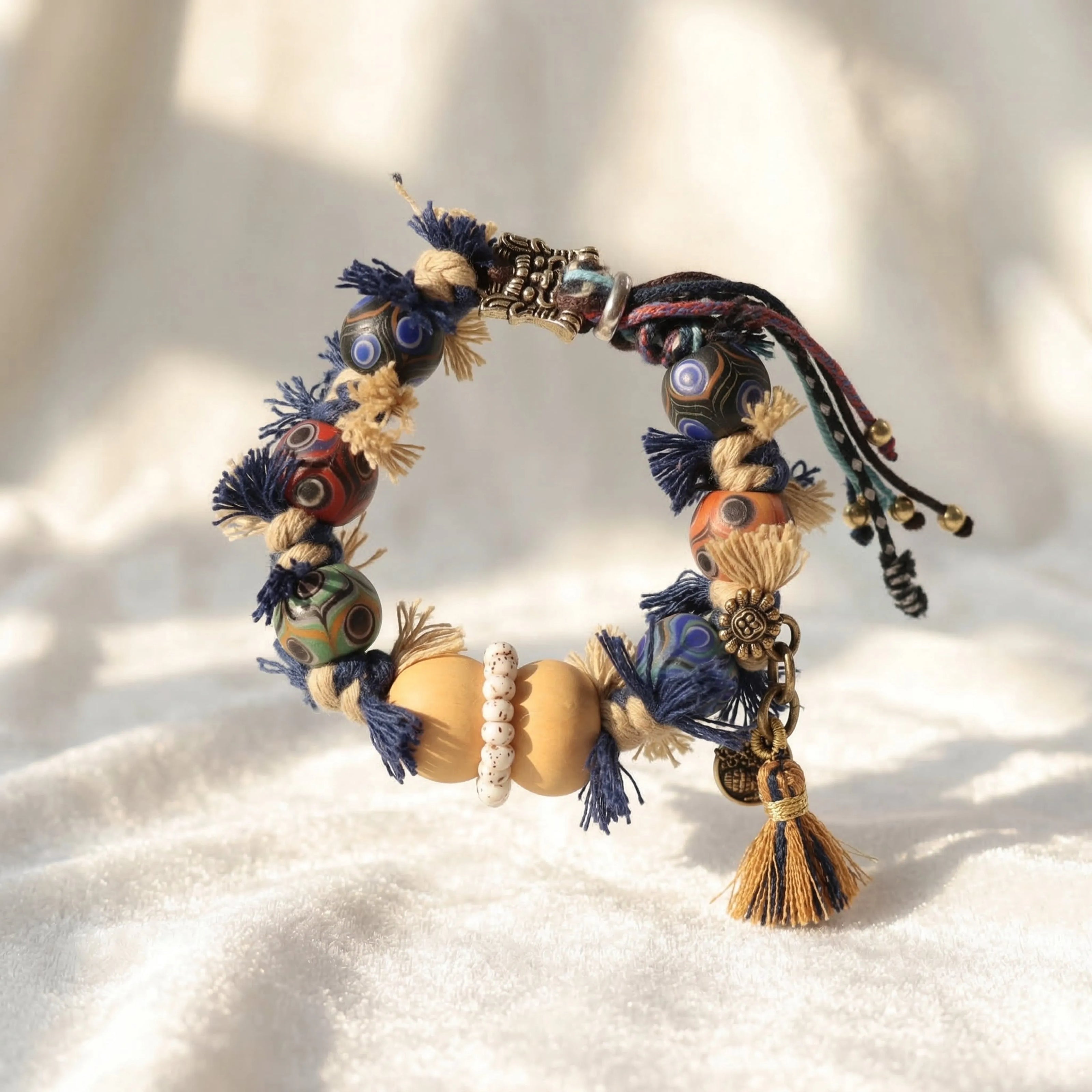 Blue Braided Bracelet - Protection