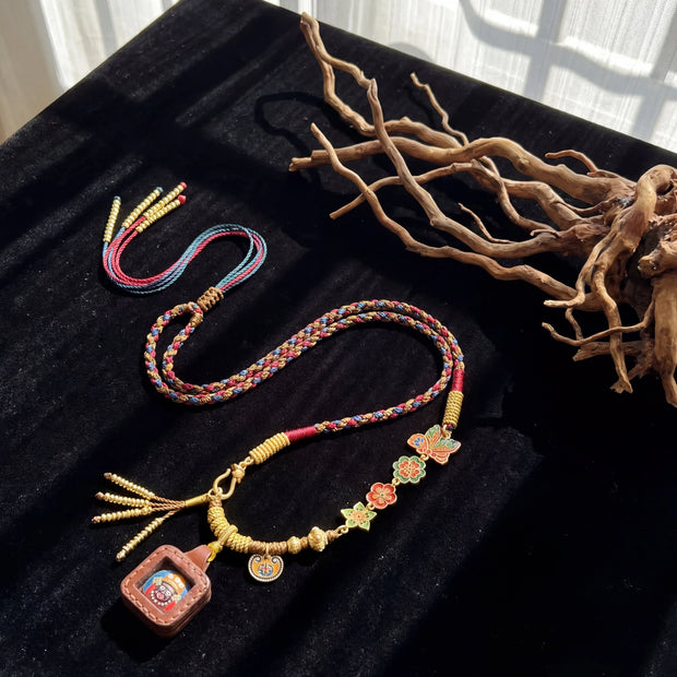 Multicolor Thangka Necklace - Wealth