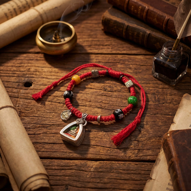Red Braided Bracelet - Healing