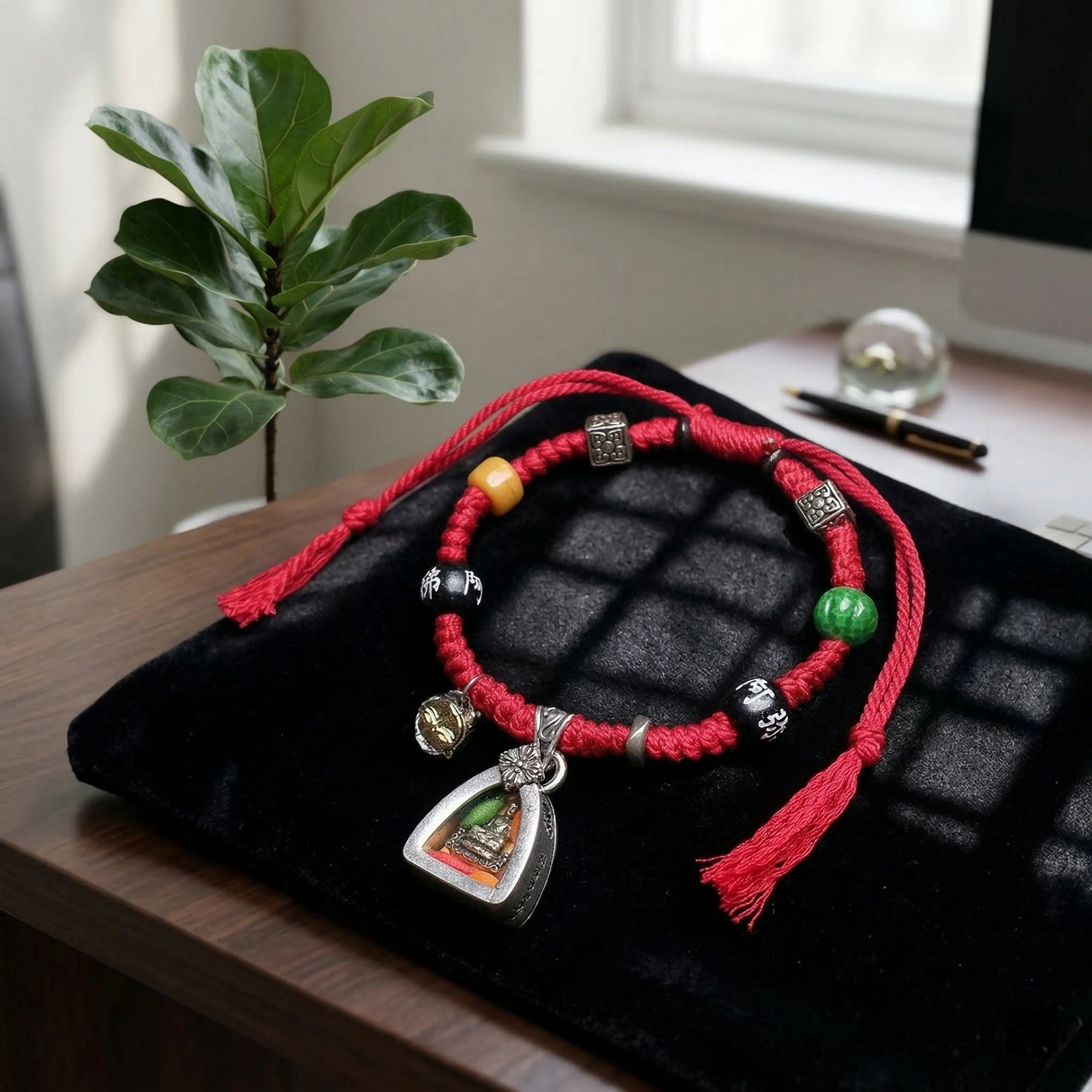 Red Braided Bracelet - Healing