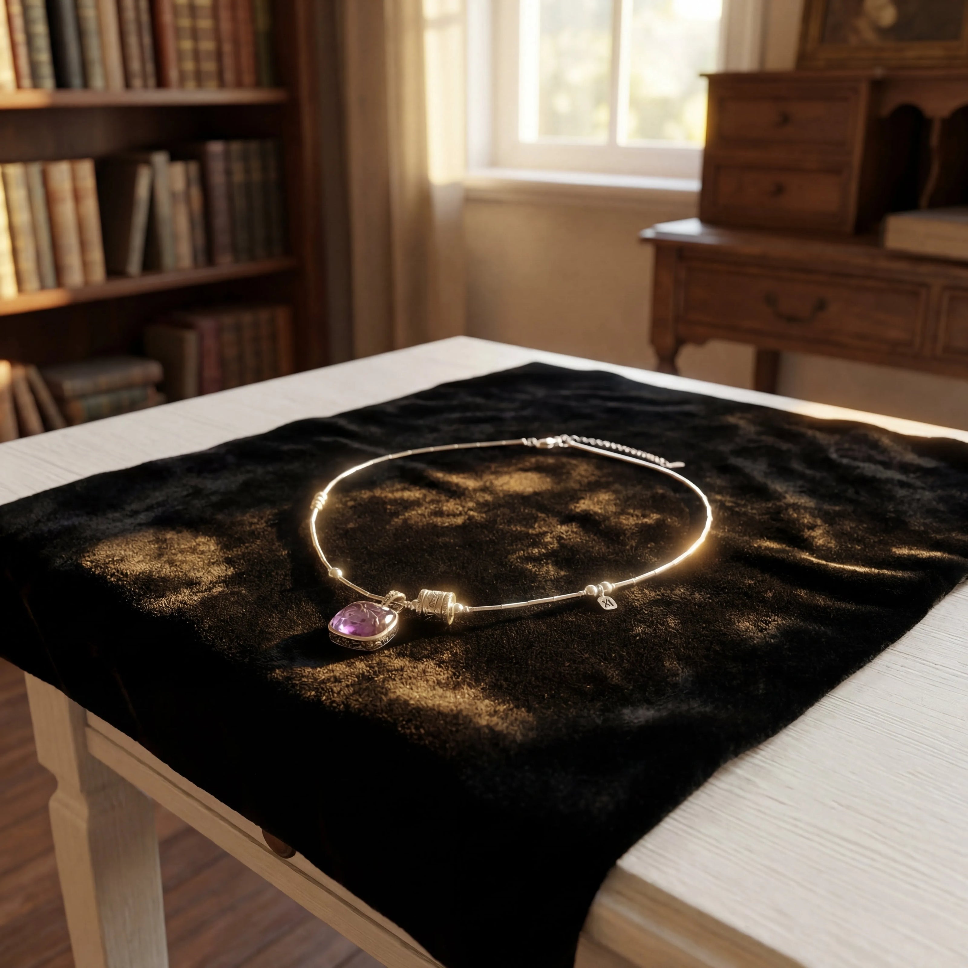 Amethyst Necklace-Wealth