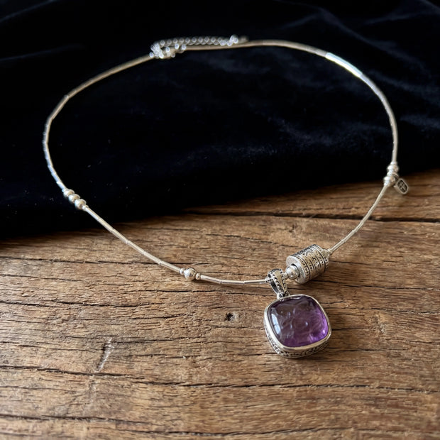 Amethyst Necklace-Wealth
