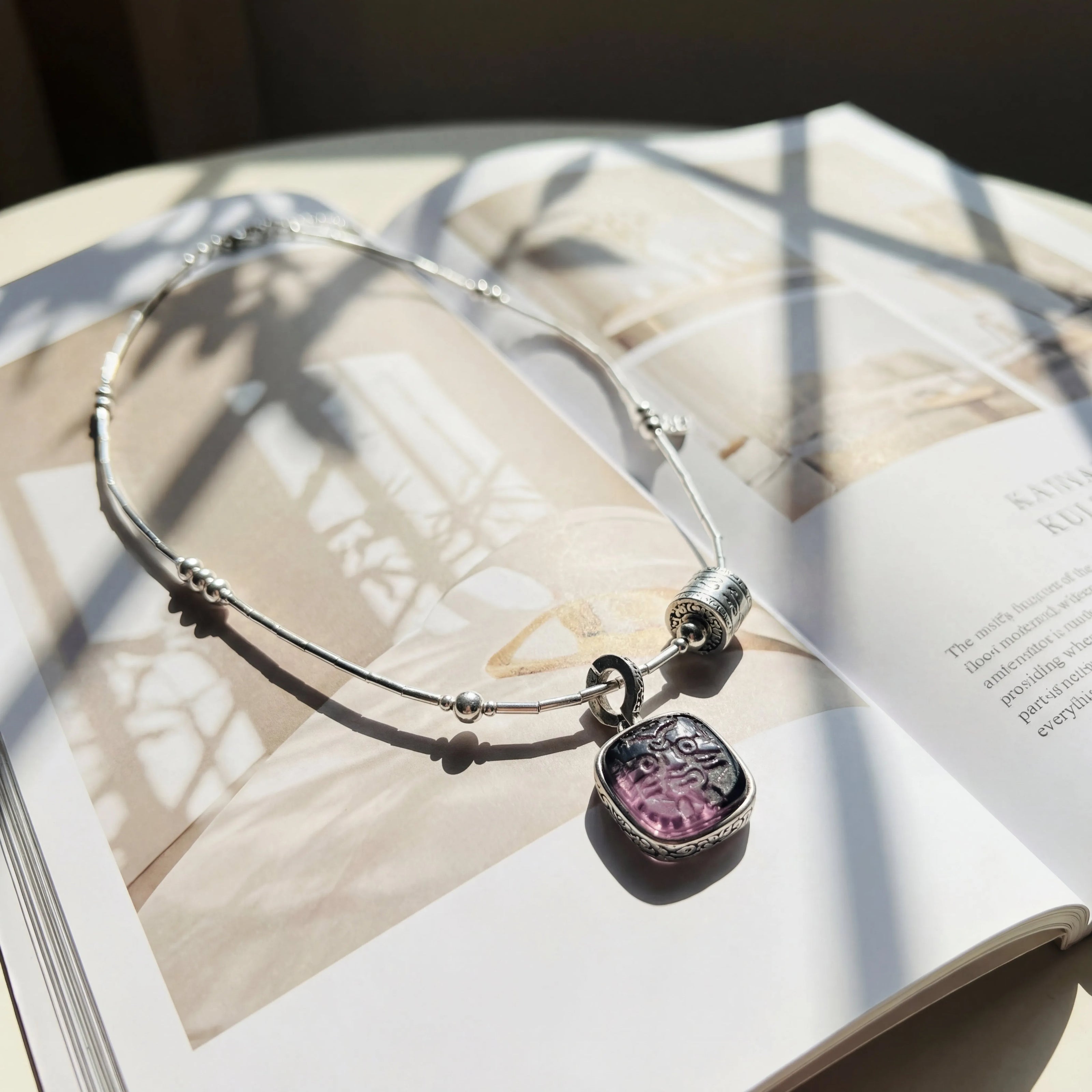 Amethyst Necklace-Wealth