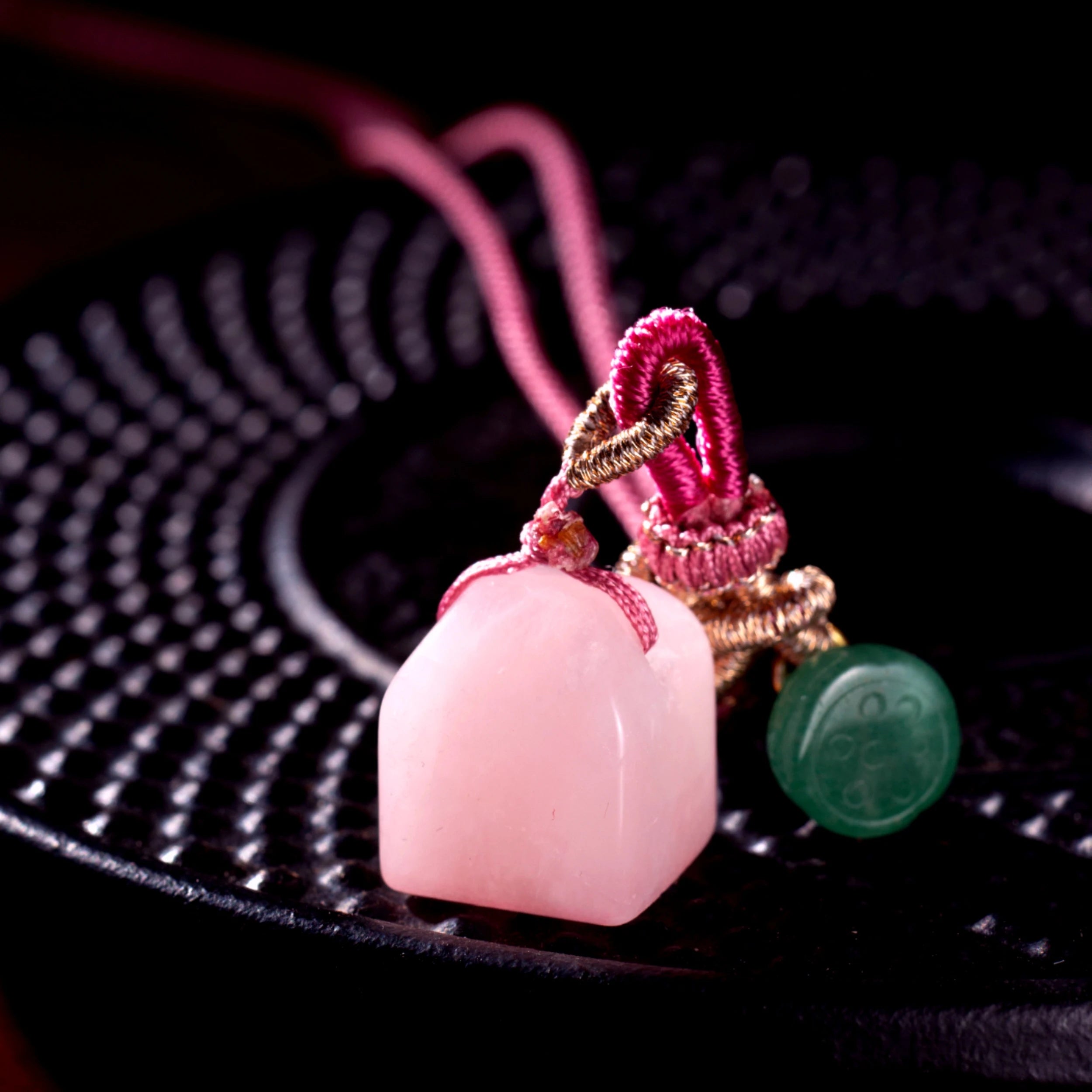 Pink Chalcedony Necklace - Romance