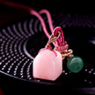 Pink Chalcedony Necklace - Romance