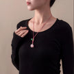 Pink Chalcedony Necklace - Romance