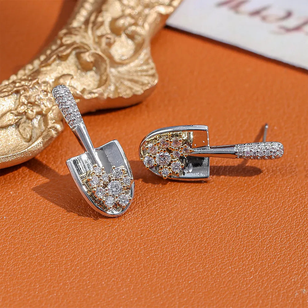 Feng Shui Treasure Shovel Earrings – Attract Wealth, Opportunities & Good Energy