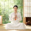 Yellow Agate Buddha Dzi Bead Pendant – Healing